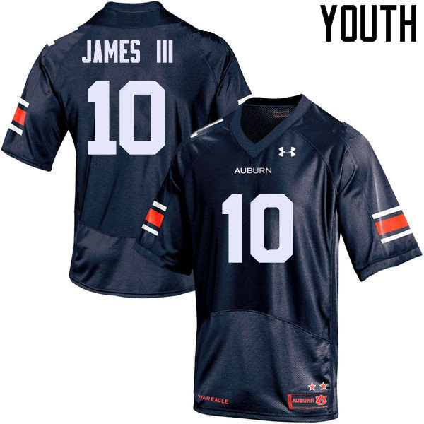 Youth Auburn Tigers #10 Paul James III College Football Jerseys Sale-Navy